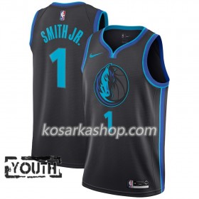 Dres Dallas Mavericks Dennis Smith 1 Nike 2018-19 City Edition Crna Plava Swingman - Dječji